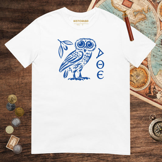 White Owl of Athena Tee - history buff gift by HistoHead