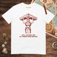 White Caryatid Waiting for Her Friend Tee - history buff gift by HistoHead