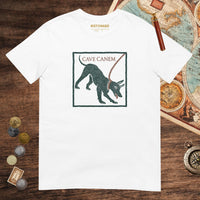 White Cave Canem Pompeii Mosaic Tee - history buff gift by HistoHead