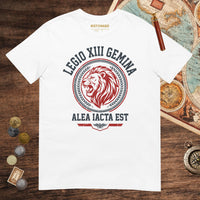 White Legio XIII Gemina Alea Iacta Est Tee - history buff gift by HistoHead
