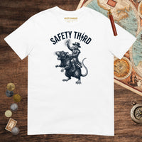 White Plague Doctor Safety Third Tee - history buff gift by HistoHead