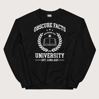 Black Obscure Facts University - Sweatshirt - history buff gift by HistoHead