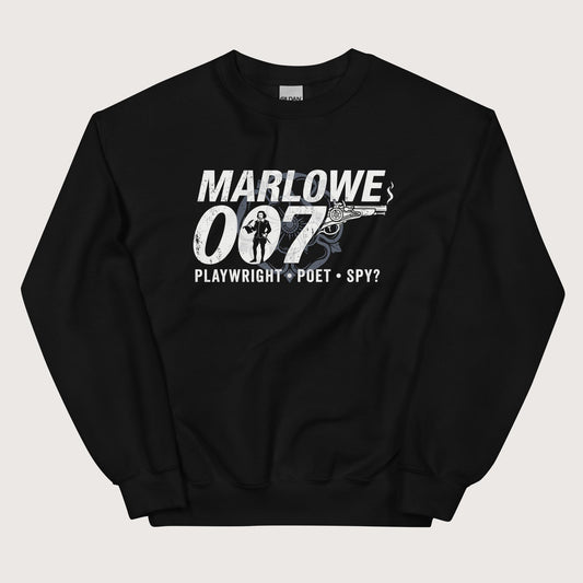 Black Marlowe 007 Sweatshirt - history buff gift by HistoHead