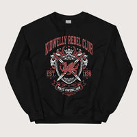 Black Kidwelly Rebel Club Maes Gwenllian 1136 Sweatshirt - history buff gift by HistoHead