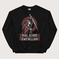 Black Dial Achos Gwenllian Sweatshirt - history buff gift by HistoHead