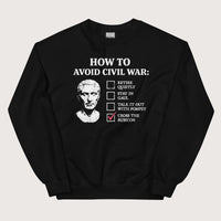 Black Caesar's Peace Plan Sweatshirt - history buff gift by HistoHead