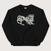 Black Norse Lion Sweatshirt - history buff gift by HistoHead