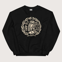 Black Owl of Athena 2 Sweatshirt - history buff gift by HistoHead