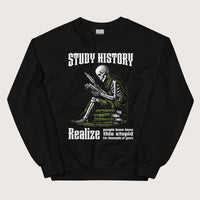 Black Study History Sweatshirt - history buff gift by HistoHead