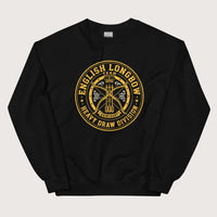 Black English Longbow Heavy Draw Division Sweatshirt - history buff gift by HistoHead