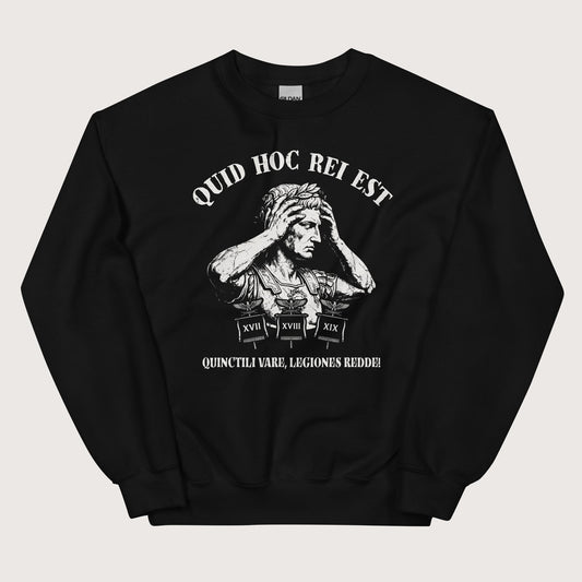 Black Augustus What the Hell Is This Latin Sweatshirt - history buff gift by HistoHead