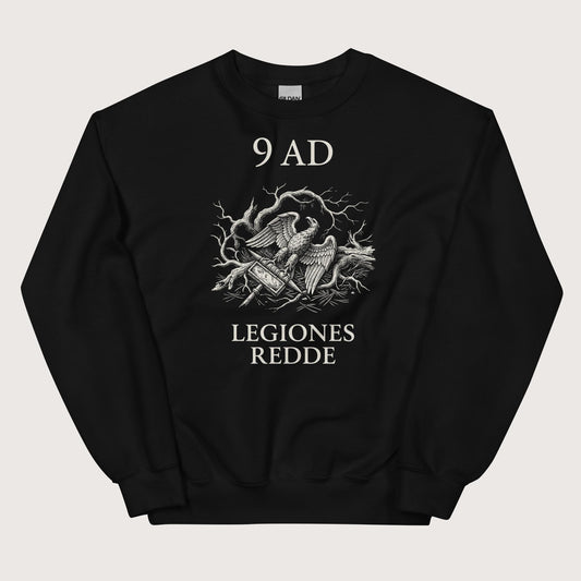 Black Give Me Back My Legions Sweatshirt - history buff gift by HistoHead