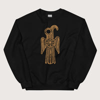 Black Anglo-Saxon Eagle Sweatshirt - history buff gift by HistoHead