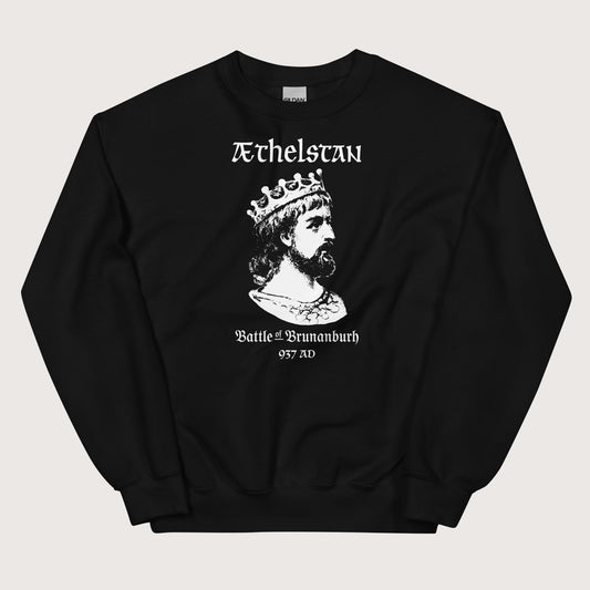 Black Æthelstan Battle of Brunanburh Sweatshirt - history buff gift by HistoHead