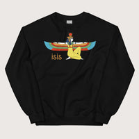 Black Egyptian Goddess Isis Sweatshirt - history buff gift by HistoHead