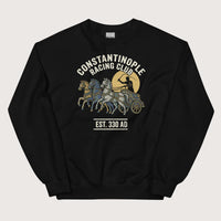 Black Constantinople Racing Club Sweatshirt - history buff gift by HistoHead