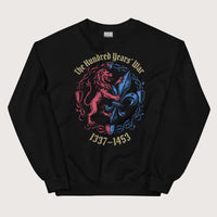 Black The Hundred Years' War Sweatshirt - history buff gift by HistoHead