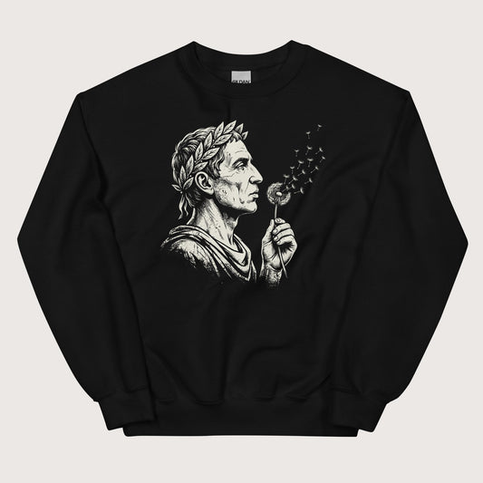 Black Caesar Blowing Wishes Sweatshirt - history buff gift by HistoHead