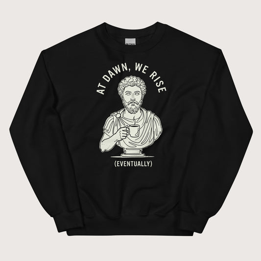 Black At Dawn We Rise Sweatshirt - history buff gift by HistoHead