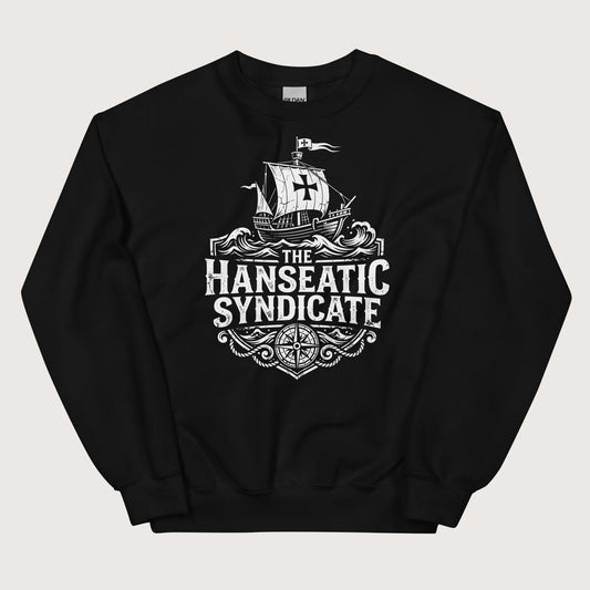 Black The Hanseatic Syndicate Sweatshirt - history buff gift by HistoHead