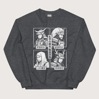Dark Heather Sengoku Four Legends Sweatshirt - history buff gift by HistoHead