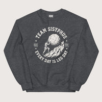 Dark Heather Team Sisyphus Sweatshirt - history buff gift by HistoHead