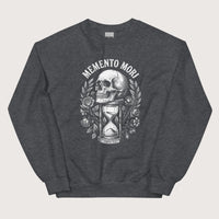 Dark Heather Memento Mori Tempus Fugit Sweatshirt - history buff gift by HistoHead