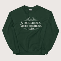 Forest Green If You Can Read This You Have Too Much Education in Latin Sweatshirt - history buff gift by HistoHead