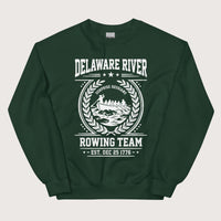 Forest Green Delaware River Rowing Team Sweatshirt - history buff gift by HistoHead