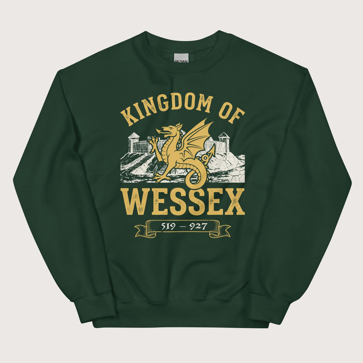 Forest Green Kingdom of Wessex Sweatshirt - history buff gift by HistoHead