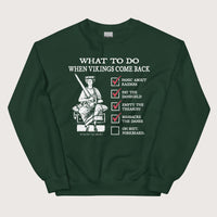 Forest Green Æthelred the Unready Viking Raid Survival Guide Sweatshirt - history buff gift by HistoHead