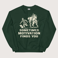 Forest Green Motivation Finds You War Elephant Edition Sweatshirt - history buff gift by HistoHead