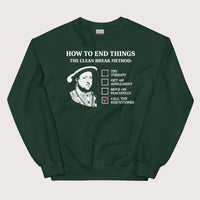 Forest Green Henry VIII's Breakup Guide Sweatshirt - history buff gift by HistoHead