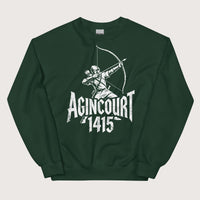 Forest Green Agincourt 1415 Longbowman Sweatshirt - history buff gift by HistoHead