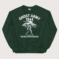 Forest Green Ghost Army Sweatshirt - history buff gift by HistoHead