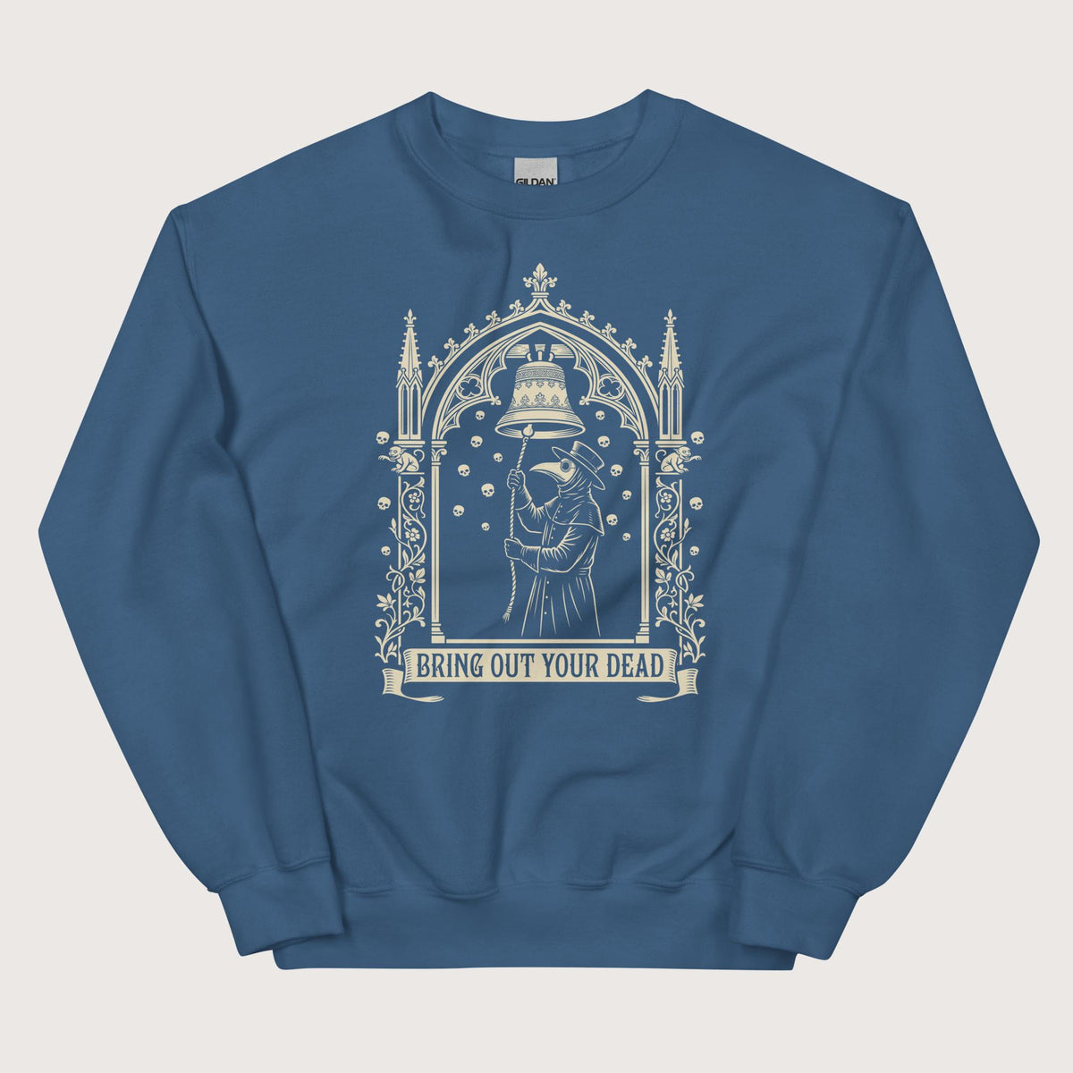 Indigo Blue Bring Out Your Dead Sweatshirt - history buff gift by HistoHead