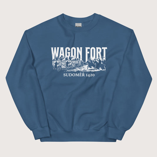 Indigo Blue Wagon Fort Battle of Sudoměř Sweatshirt - history buff gift by HistoHead
