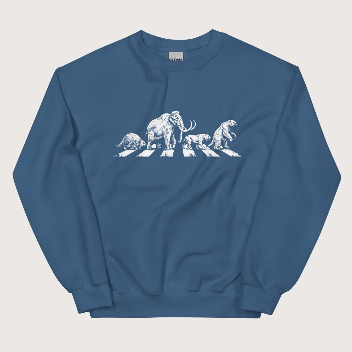 Indigo Blue Pleistocene Road Sweatshirt - history buff gift by HistoHead