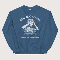 Indigo Blue Augustus What the Hell Is This Latin Sweatshirt - history buff gift by HistoHead