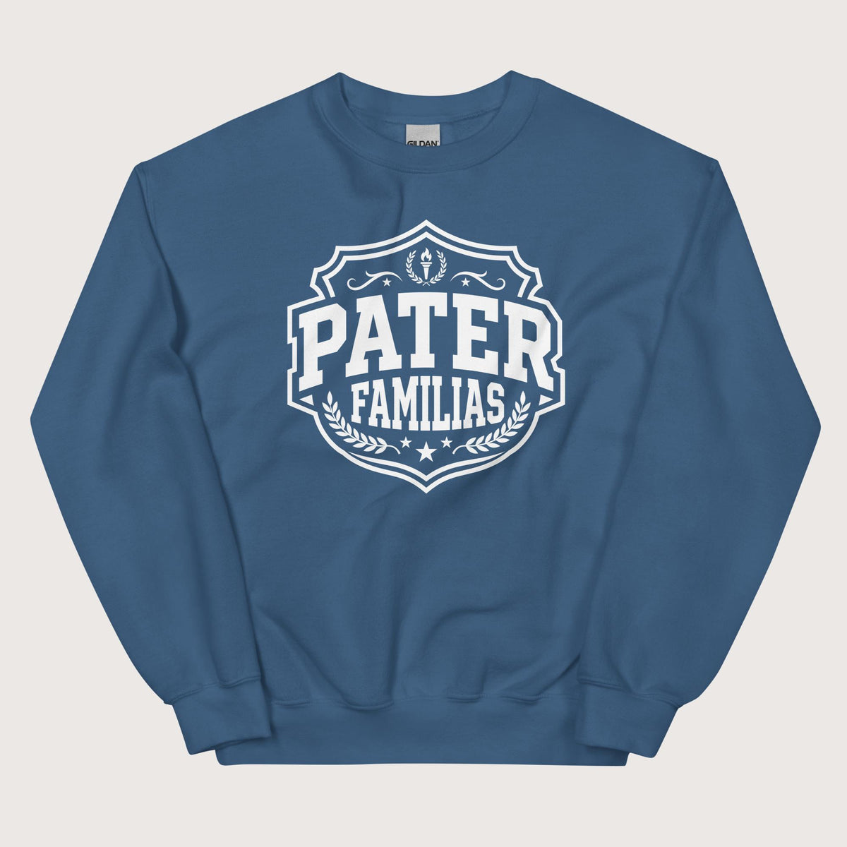 Indigo Blue Pater Familias Latin Sweatshirt - history buff gift by HistoHead