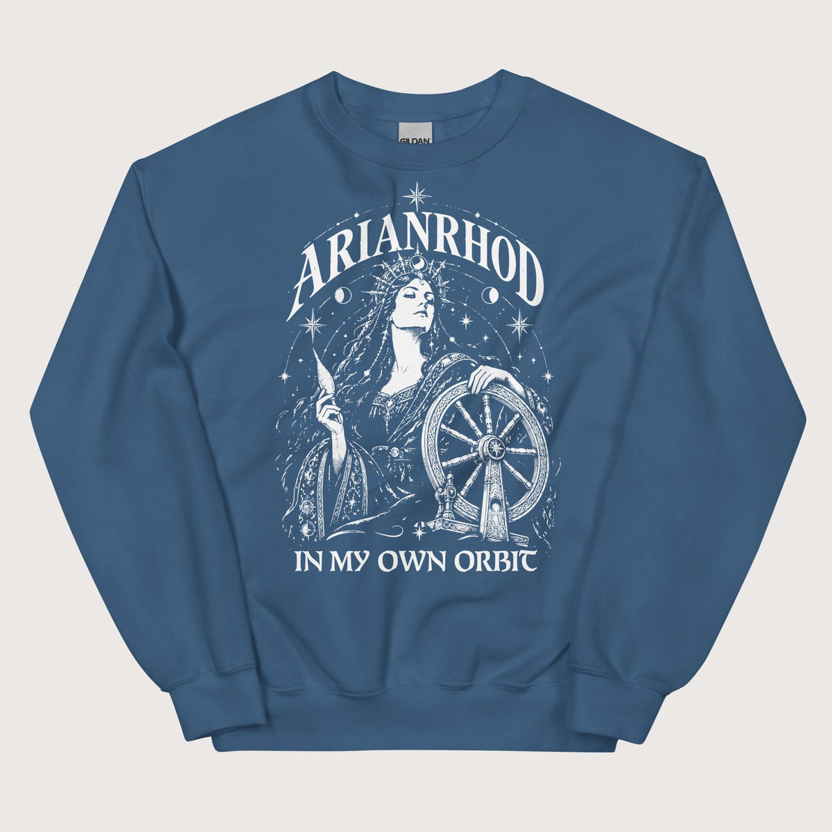 Indigo Blue Arianrhod In My Own Orbit Sweatshirt - history buff gift by HistoHead