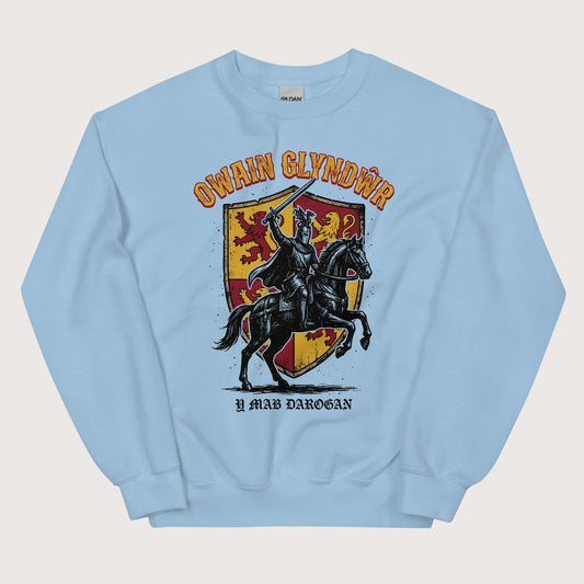 Light Blue Owain Glyndwr Sweatshirt - history buff gift by HistoHead