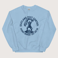 Light Blue Geatland Pest Control Sweatshirt - history buff gift by HistoHead