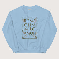 Light Blue Roma Amor Sweatshirt - history buff gift by HistoHead