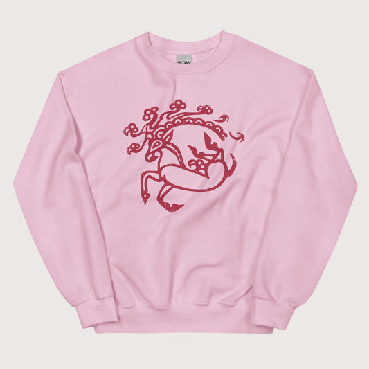 Light Pink Siberian Ice Maiden Tattoo Sweatshirt - history buff gift by HistoHead