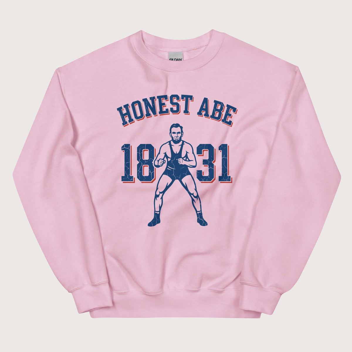 Light Pink Lincoln 1831 Sweatshirt - history buff gift by HistoHead