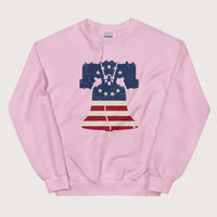 Light Pink Liberty Bell Sweatshirt - history buff gift by HistoHead