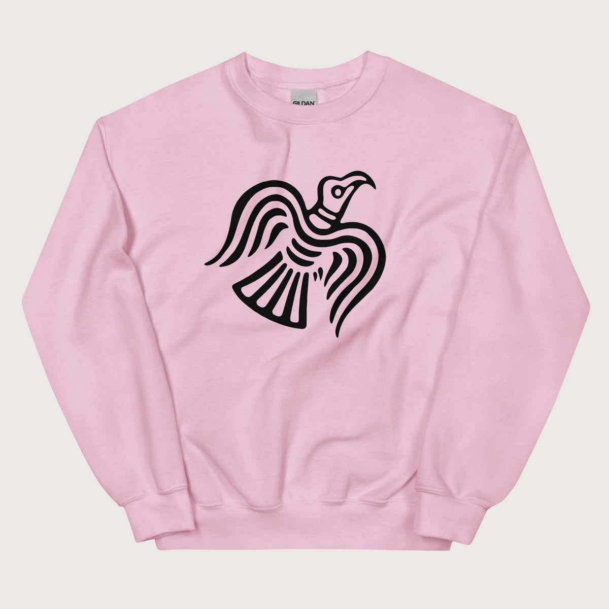 Light Pink Viking Raven Symbol Sweatshirt - history buff gift by HistoHead