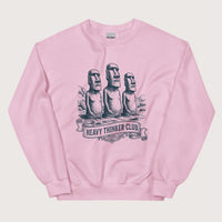 Light Pink Heavy Thinker Club Sweatshirt - history buff gift by HistoHead