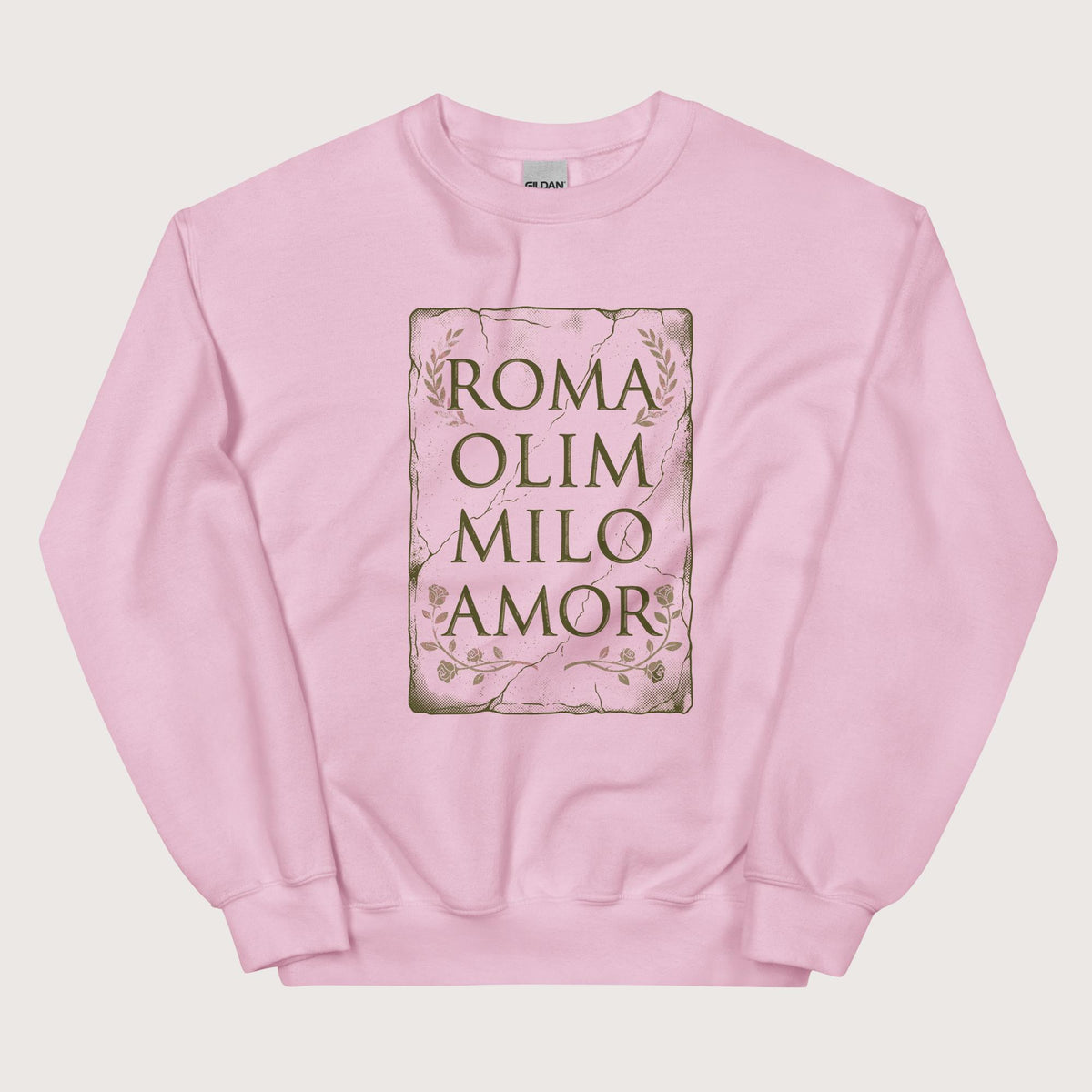 Light Pink Roma Amor Sweatshirt - history buff gift by HistoHead